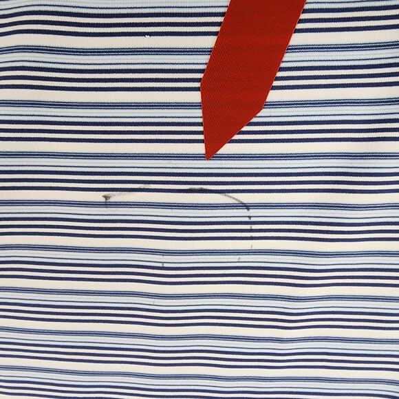 Peter Millar Polo Mens XXL Blue White Stripe Jasna Polana Performance Golf Shirt - Picture 14 of 16